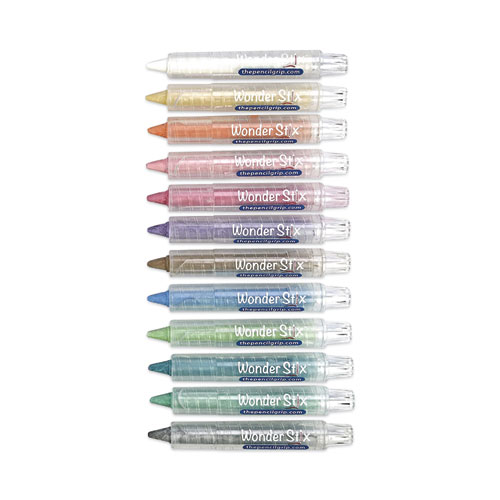 Image of The Pencil Grip™ Wonder Stix, 3.75 X 0.2, Assorted Colors, 12/Pack