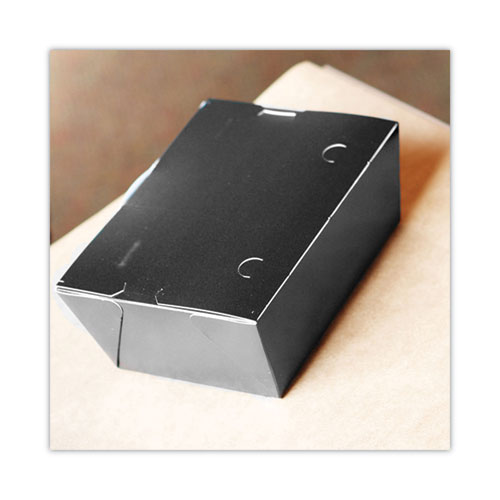 Image of Sct® Champpak Carryout Boxes, 7.75 X 5.5 X 2.5, Black, Paper, 200/Carton
