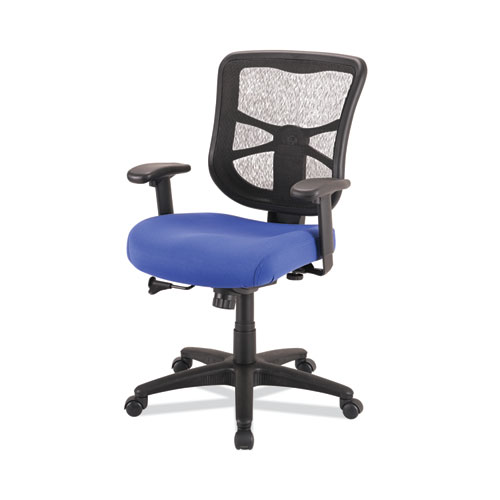 Alera Elusion Series Mesh Mid-Back Swivel/Tilt Chair, Supports Up to 275 lb, 17.9" to 21.8" Seat Height, Navy Seat