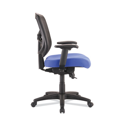 Image of Alera® Elusion Series Mesh Mid-Back Swivel/Tilt Chair, Supports Up To 275 Lb, 17.9" To 21.8" Seat Height, Navy Seat