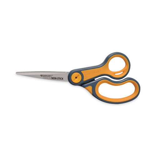 Office Depot Brand Soft Handle Stainless Steel Scissors 8 Straight BlueGray  - Office Depot