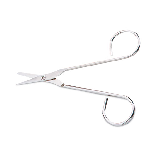First Aid Only™ Scissors, Pointed Tip, 4.5 Long, Nickel Straight Handle