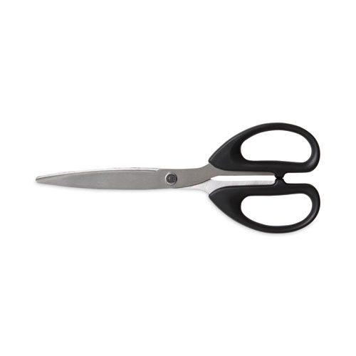 Tru Red™ Stainless Steel Scissors, 7" Long, 2.64" Cut Length, Assorted Straight Handles, 2/Pack
