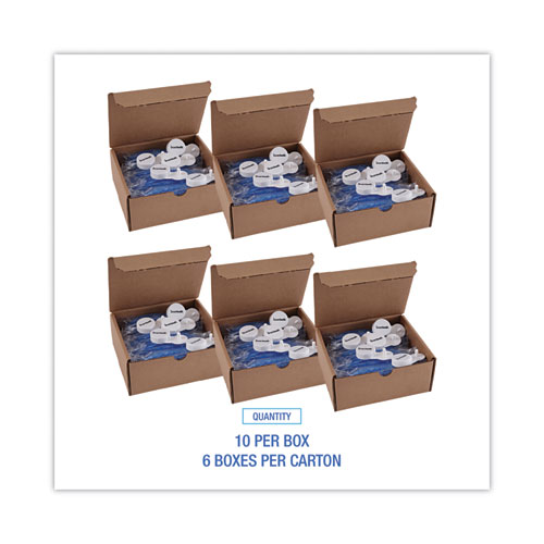 Image of Boardwalk® Curve Air Freshener, Cotton Blossom, Blue, 10/Box, 6 Boxes/Carton