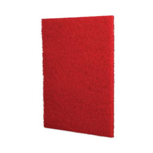 Image of Boardwalk® Buffing Floor Pads, 28 X 14, Red, 10/Carton