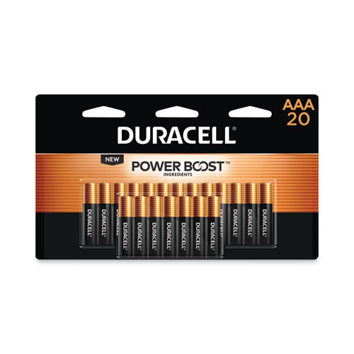 Duracell® Power Boost CopperTop Alkaline AAA Batteries, 20/Pack