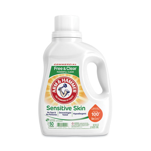 Image of HE Compatible Liquid Detergent, Unscented, 67.5 oz Bottle, 6/Carton