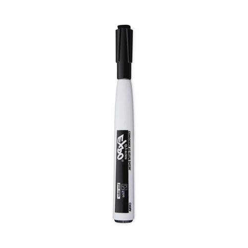 Expo® Magnetic Dry Erase Marker, Fine Bullet Tip, Black, 4/Pack