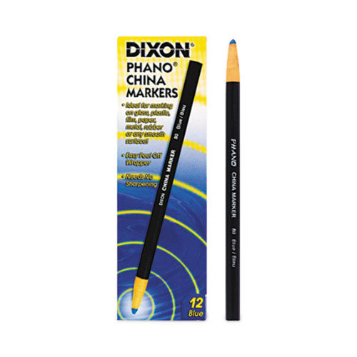 Image of Dixon® China Marker, Blue, Dozen