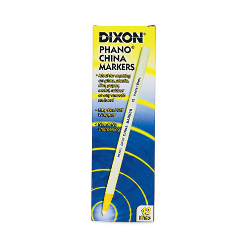 Image of Dixon® China Marker, White, Dozen