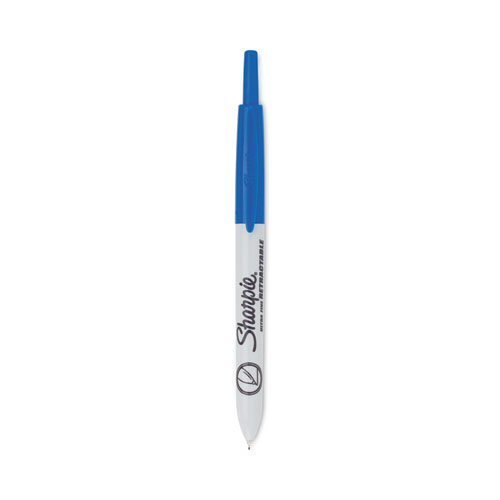 Sharpie® Retractable Permanent Marker, Extra-Fine Needle Tip, Blue