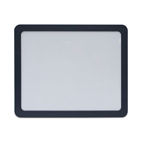 Recycled Cubicle Dry Erase Board, 15.88 x 12.88, Charcoal, with Three Magnets