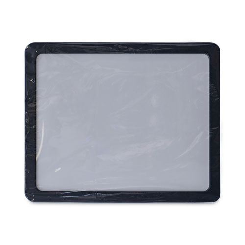 Image of Universal® Recycled Cubicle Dry Erase Board, 15.88 X 12.88, White Surface, Charcoal Plastic Frame