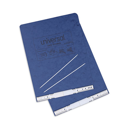 Image of Universal® Pressboard Hanging Binder, 2 Posts, 6" Capacity, 9.5 X 11, Blue