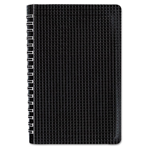 Duraflex Poly Notebook, 1 Subject, Medium/College Rule, Black Cover, 9.38 x 6, 80 Sheets