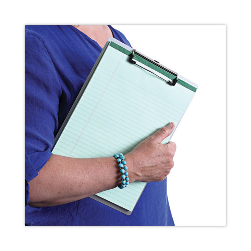 Image of Universal® Aluminum Clipboard With Low Profile Clip, 0.5" Clip Capacity, Holds 8.5 X 11 Sheets, Aluminum