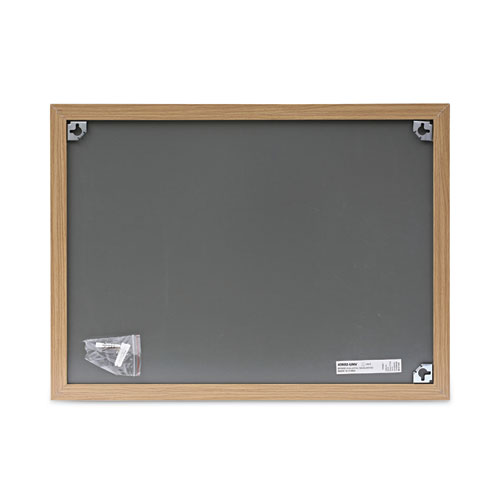 Cork Board with Oak Style Frame, 24 x 18, Tan Surface