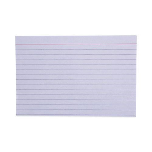 Universal® Ruled Index Cards, 4 x 6, White, 100/Pack