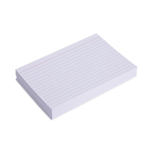 Image of Universal® Ruled Index Cards, 4 X 6, White, 100/Pack
