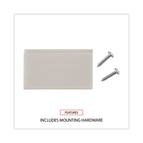 Image of Universal® Wall Files, 3 Sections, Letter Size, 13" X 4" X 14", Clear, 3/Set