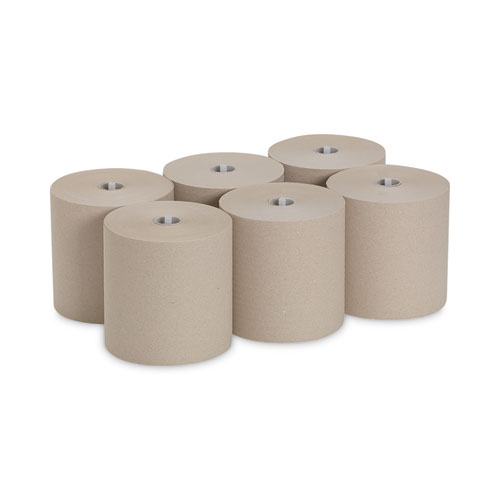 Image of Georgia Pacific® Professional Hardwound Roll Paper Towel, Nonperforated, 1-Ply, 7.87" X 1,000 Ft, Brown, 6 Rolls/Carton