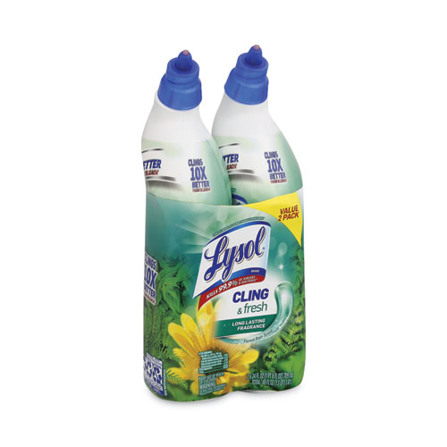 Image of Lysol® Brand Cling And Fresh Toilet Bowl Cleaner, Forest Rain Scent, 24 Oz, 2/Pack