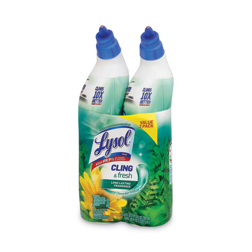Cling and Fresh Toilet Bowl Cleaner, Forest Rain Scent, 24 oz, 2/Pack