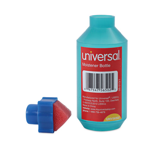 Image of Universal® Squeeze Bottle Moistener, 2 Oz, Blue