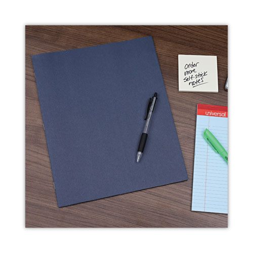 Image of Two-Pocket Portfolios with Tang Fasteners, 0.5" Capacity, 11 x 8.5, Dark Blue, 25/Box
