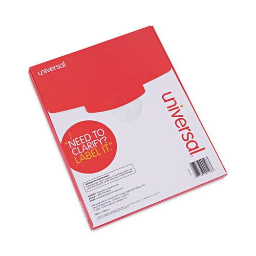 Image of Universal® Copier Mailing Labels, Copiers, 8.5 X 11, White, 100/Box