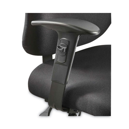 Image of Safco® Alday Intensive-Use Chair, Supports Up To 500 Lb, 17.5" To 20" Seat Height, Black