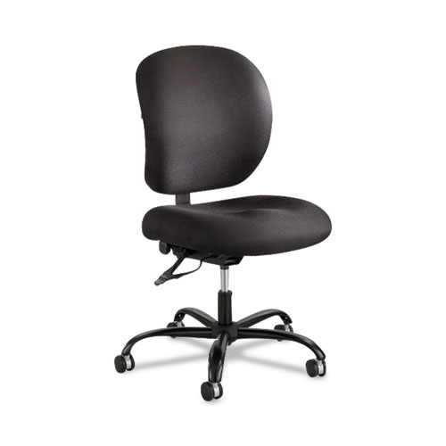 Image of Safco® Alday Intensive-Use Chair, Supports Up To 500 Lb, 17.5" To 20" Seat Height, Black