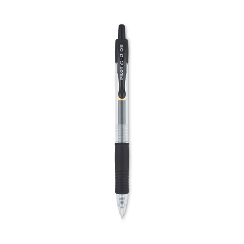 G2+Premium+Gel+Pen%2C+Retractable%2C+Extra-Fine+0.5+mm%2C+Black+Ink%2C+Smoke%2FBlack+Barrel%2C+Dozen