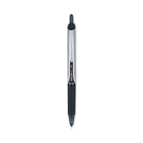 Pilot® Precise V5Rt Roller Ball Pen, Retractable, Extra-Fine 0.5 Mm, Black Ink, Black Barrel