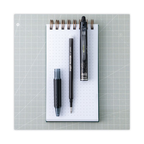 Image of Pilot® Refill For Pilot Frixion Erasable, Frixion Ball, Frixion Clicker And Frixion Lx Gel Ink Pens, Fine Tip, Black Ink, 3/Pack