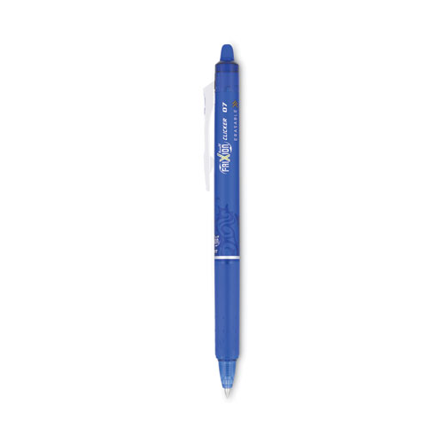 Image of Pilot® Frixion Clicker Erasable Gel Pen, Retractable, Fine 0.7 Mm, Blue Ink, Blue Barrel