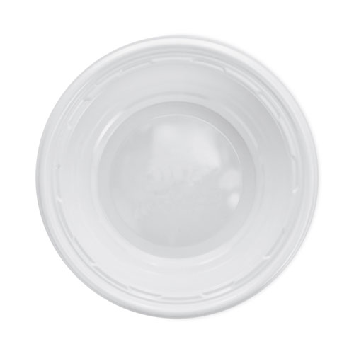 Famous Service Impact Plastic Dinnerware, Bowl, 5 to 6 oz, White, 125/Pack