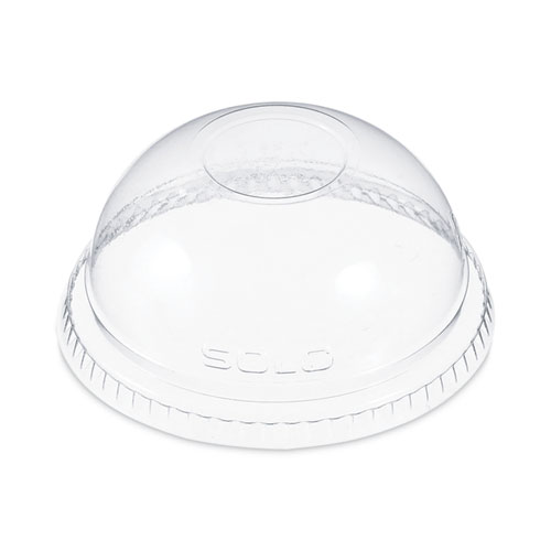Plastic Dome Lid, Fits 9 oz to 10 oz Cold Cups, Clear, 1,000/Carton