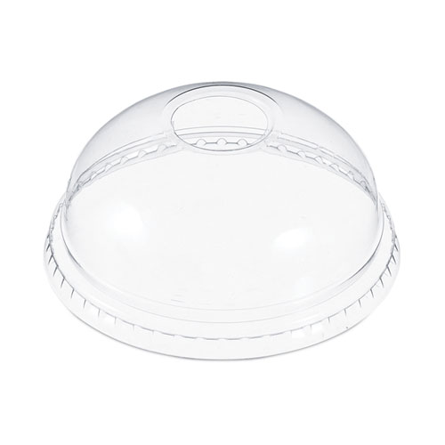 Dome-Top Cold Cup Lids, Fits 12 oz to 24 oz Cold Cups, Plastic, Clear, 1,000/Carton
