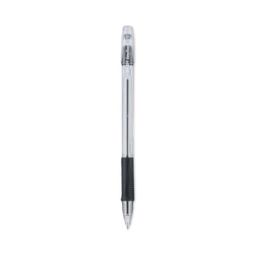 Flair Felt Tip Porous Point Pen, Stick, Extra-Fine 0.4 mm, Black Ink,  Gray/Black Barrel