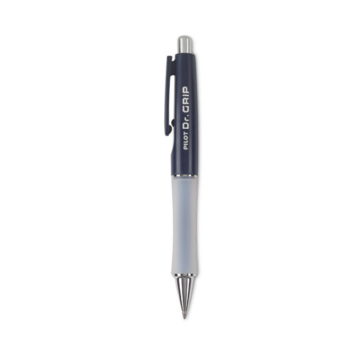 Pilot® Dr. Grip Ballpoint Pen, Retractable, Medium 1 Mm, Blue Ink, Navy Barrel