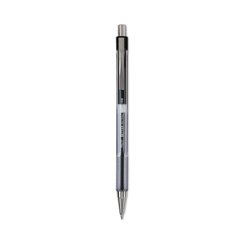 Pilot® Better Ballpoint Pen, Retractable, Fine 0.7 mm, Black Ink, Smoke Barrel, Dozen