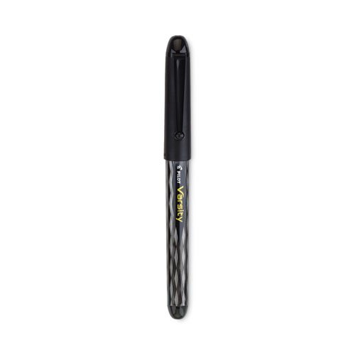 Image of Pilot® Varsity Fountain Pen, Medium 1 Mm, Black Ink, Gray Pattern Wrap