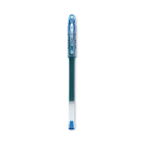 Neo-Gel Gel Pen, Stick, Fine 0.7 mm, Blue Ink, Translucent Blue Barrel, Dozen