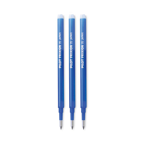 Image of Pilot® Refill For Pilot Frixion Erasable, Frixion Ball, Frixion Clicker And Frixion Lx Gel Ink Pens, Fine Tip, Blue Ink, 3/Pack