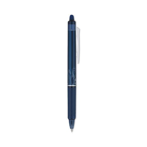 Image of Pilot® Frixion Clicker Erasable Gel Pen, Retractable, Fine 0.7 Mm, Navy Ink, Navy Barrel