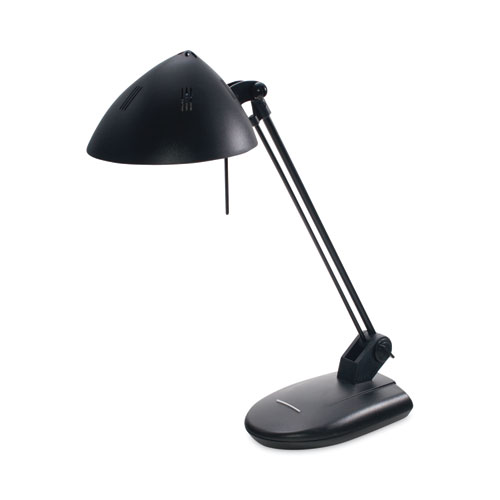 Image of Ledu® High-Output Three-Level Halogen Desk Lamp, 6.75W X 9D X 20.25H, Matte Black