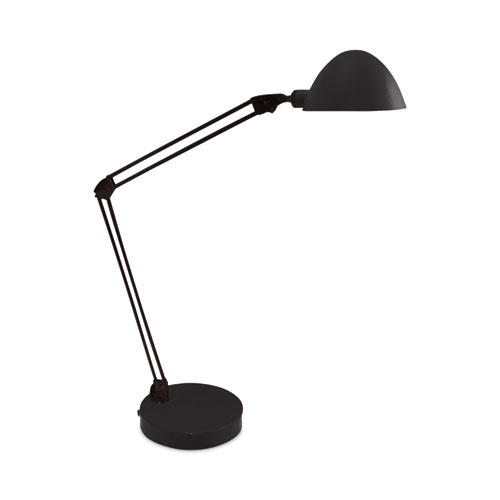 LED Task Lamp, 5.38w x 9.88d x 17h, Black - Zerbee