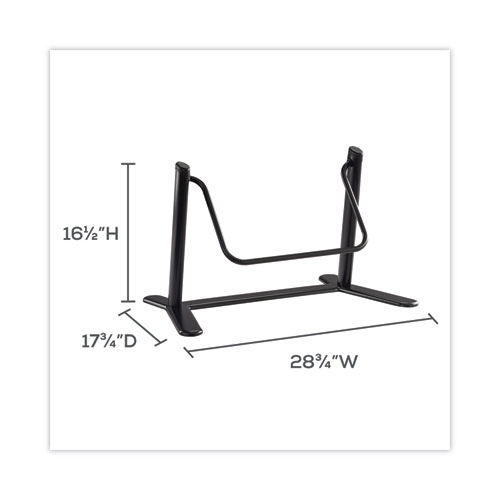 Image of Safco® Dynamic Footrest, 29W X 17.75D X 16.5H, Black