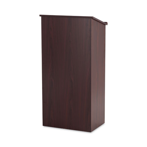 Image of Safco® Stand-Up Lectern, 23 X 15.75 X 46, Mahogany